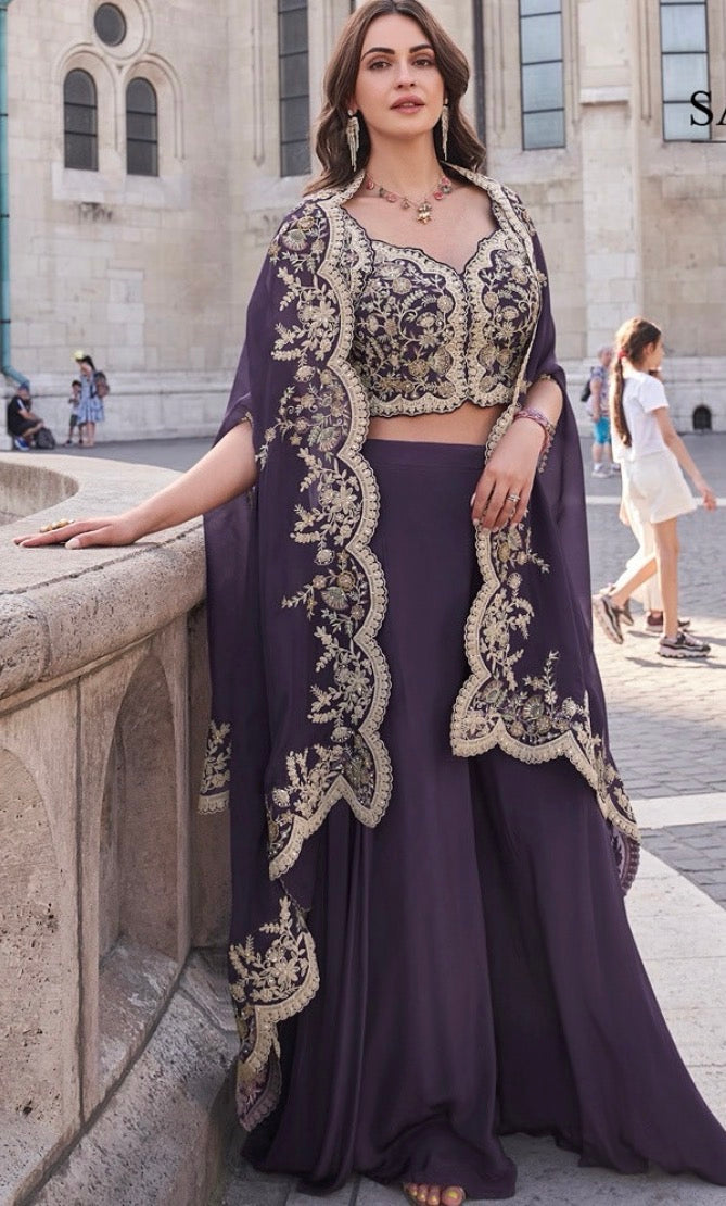 Jacket, Bustier & Palazzo | The Enhanced Beauty 2-3 Shipping days in USA