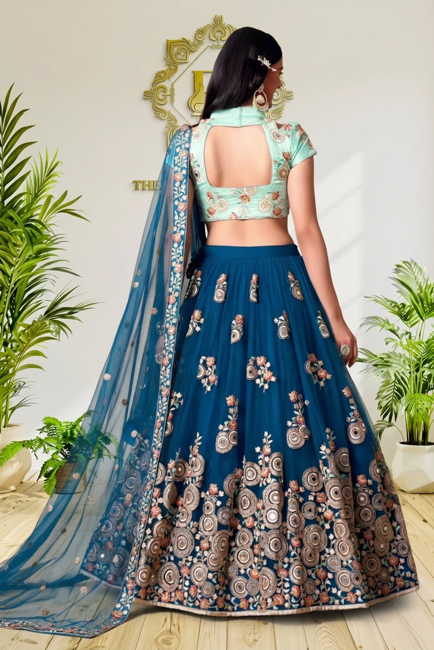 Floral Embroidered Lehenga Choli Set