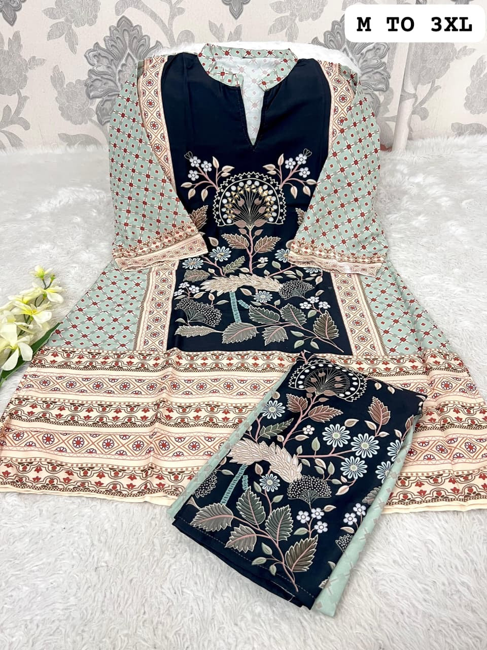 Pure Burbary Silk Mirror Work Cord