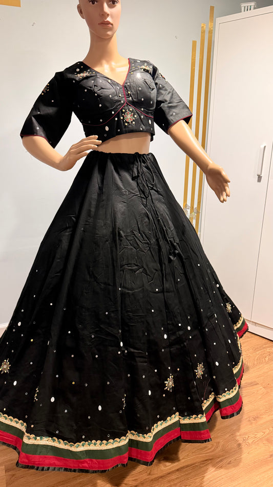 Mirror Magic – Ready-to-Wear Rayon Slub Lehenga Choli ✨