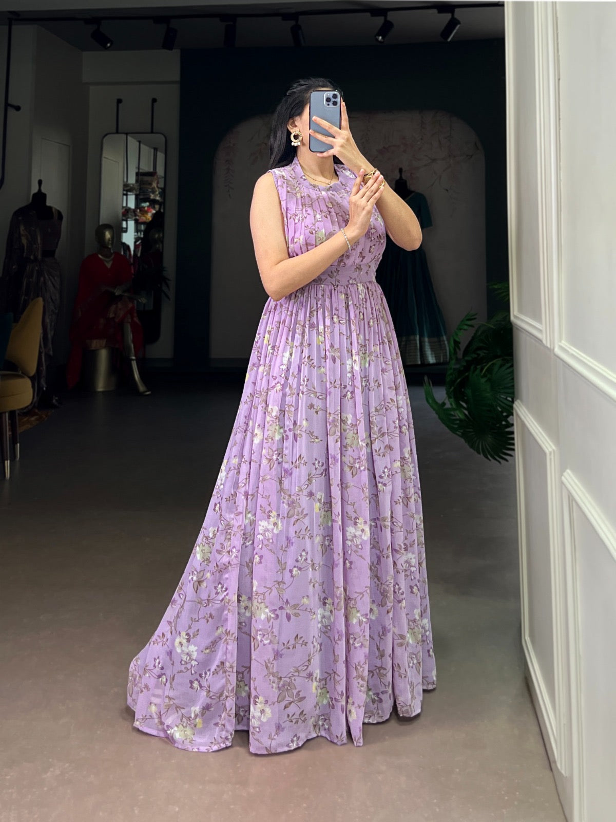 Soft Petal Aura Maxi Dress