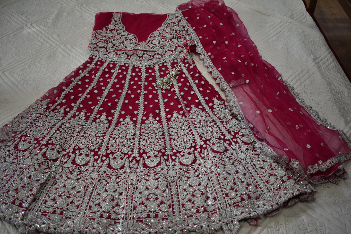 Heavy Butterfly Net Bridal Lehenga | The Majestic Amara Lehenga Set