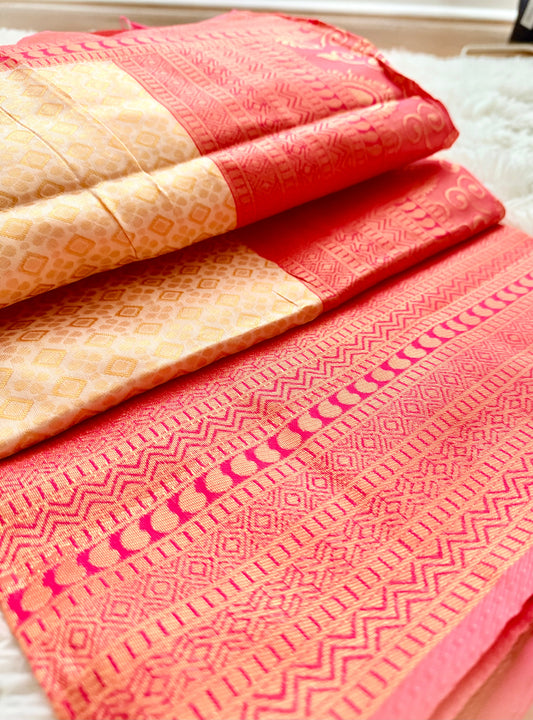 New Arrival Banarasi Litchi Silk Saree