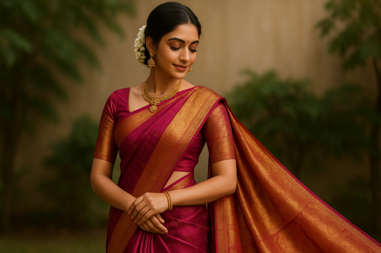 Kanjivaram Silk Sarees: Timeless Elegance of Pure vs Semi-Silk Weaves