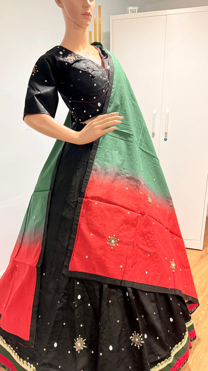 Mirror Magic – Ready-to-Wear Rayon Slub Lehenga Choli ✨