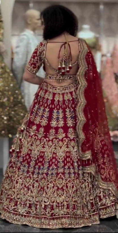 Bridal Lehenga Fabric-Fox Georgette | The Royal "Rukhsar" Bridal Lehenga Set