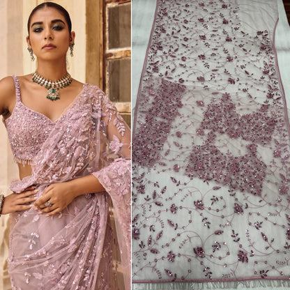 Heavy Sequins Party Wear Saree