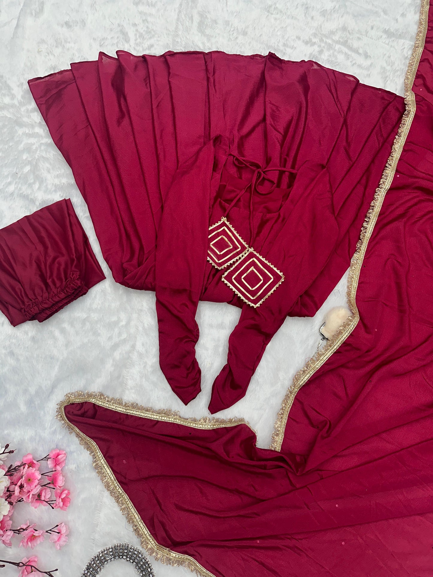 Elegant Party Wear Anarkali Dress with Dupatta
