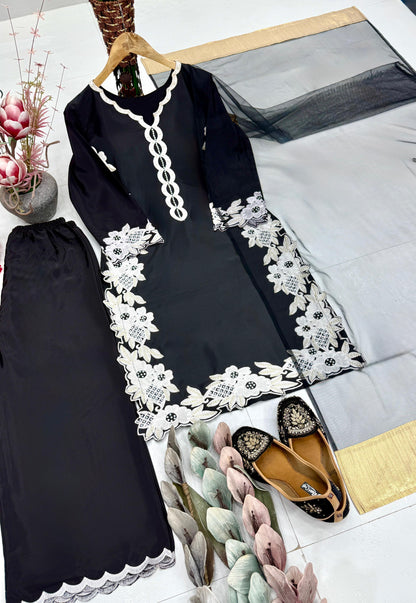 Nooréva Pearl Silk Palazzo Suit Set