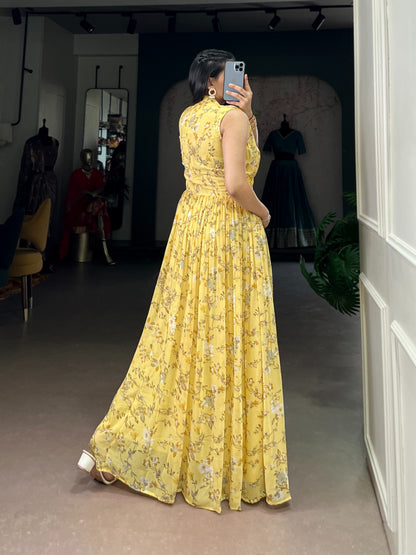 Soft Petal Aura Maxi Dress