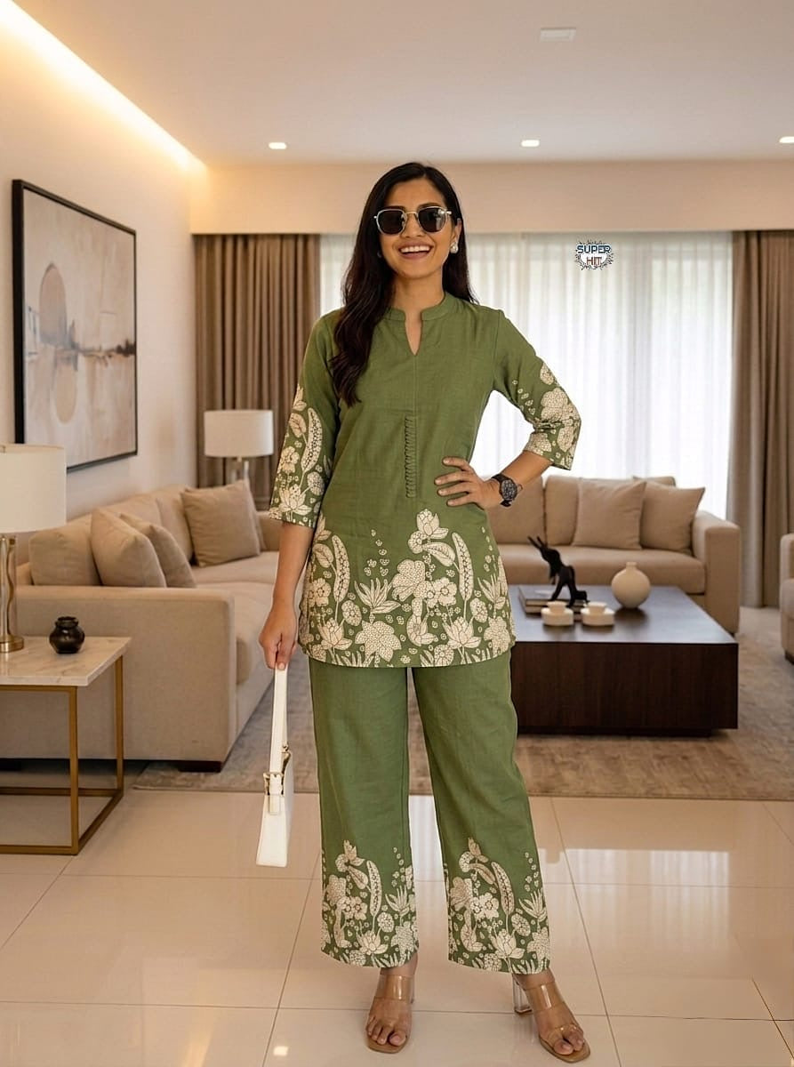 Premium Jaipuri Print Cotton Co-ord Set