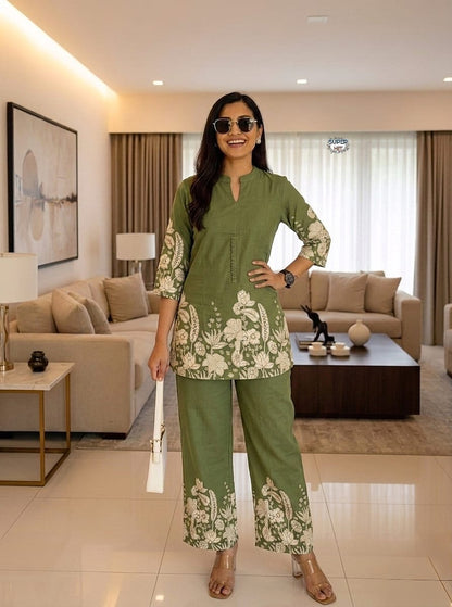 Premium Jaipuri Print Cotton Co-ord Set