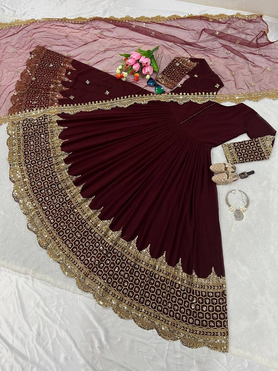 Riwaayat Sequin Anarkali Collection
