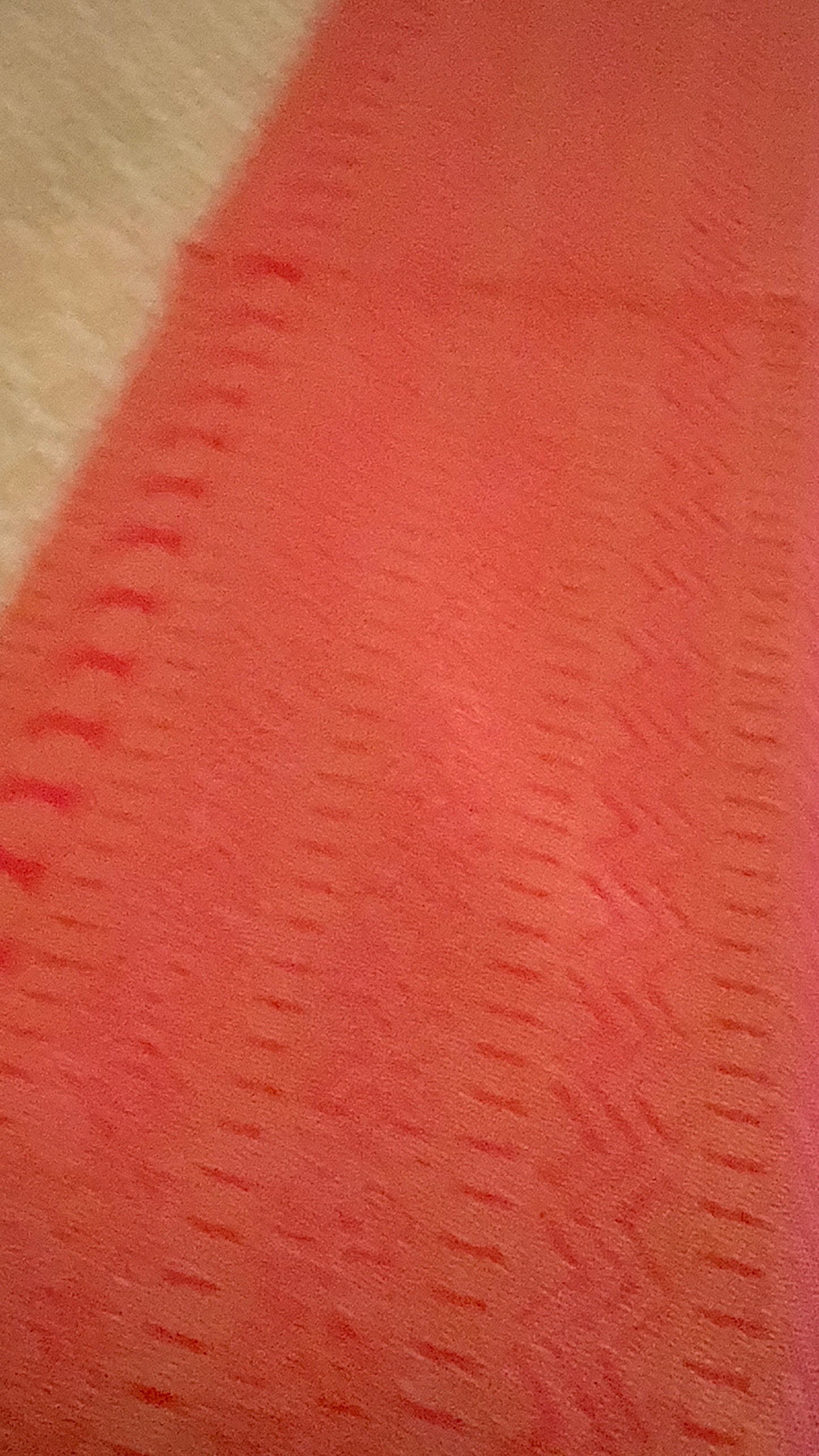 Close-up of textured coral fabric