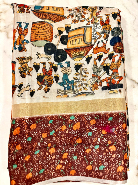 Premium Kalamkari saree