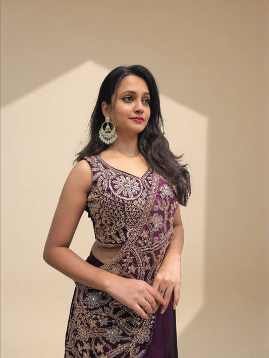 Ready to Wear Rangoli Silk Lehenga Saree