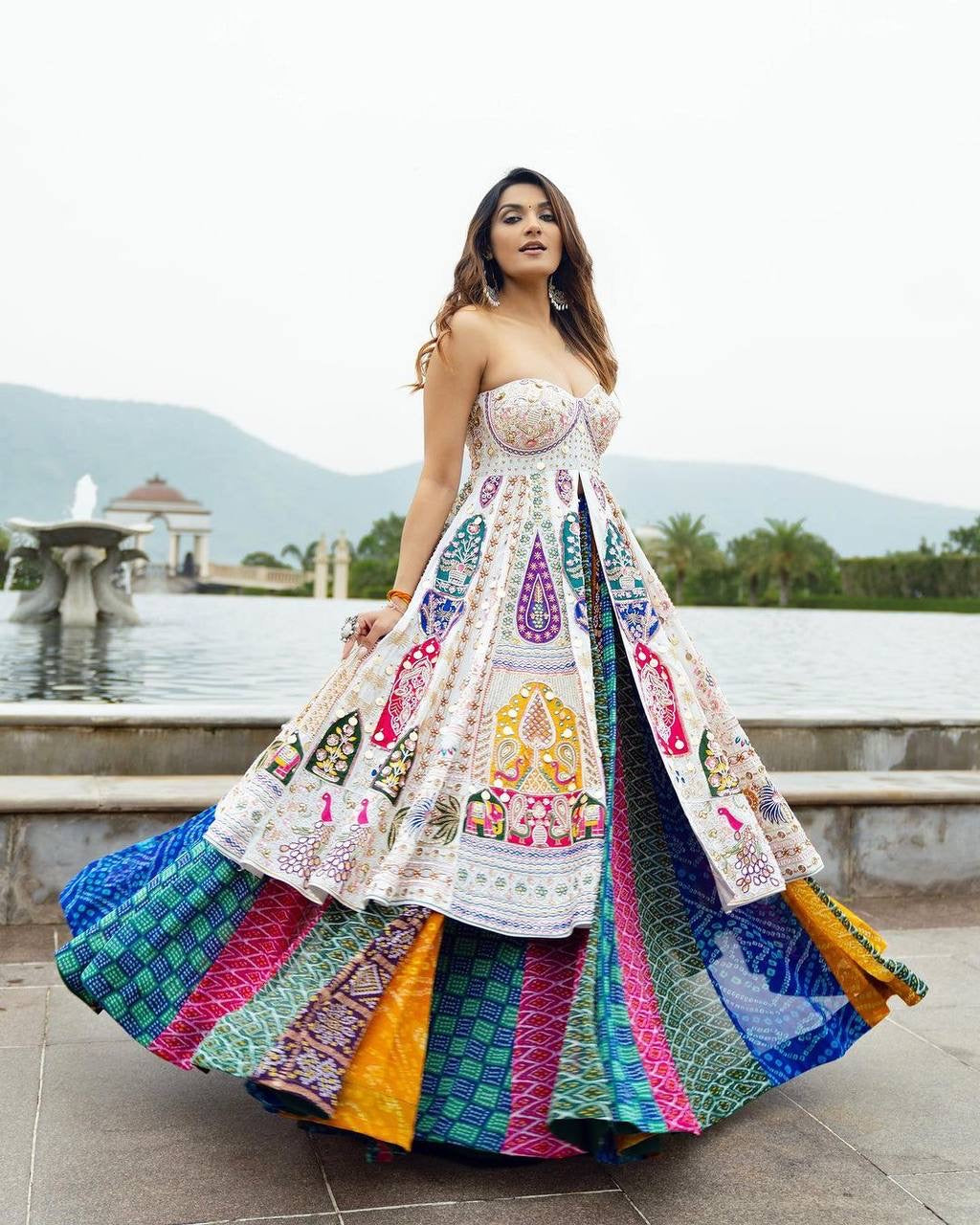 Designer Muslin Cotton Indo-Western ChaniyaCholi