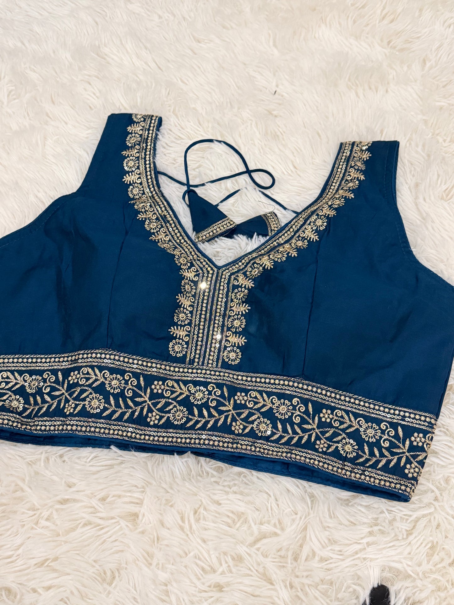 Roman Silk Embroidered Blouse