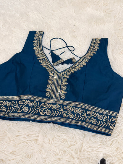 Roman Silk Embroidered Blouse