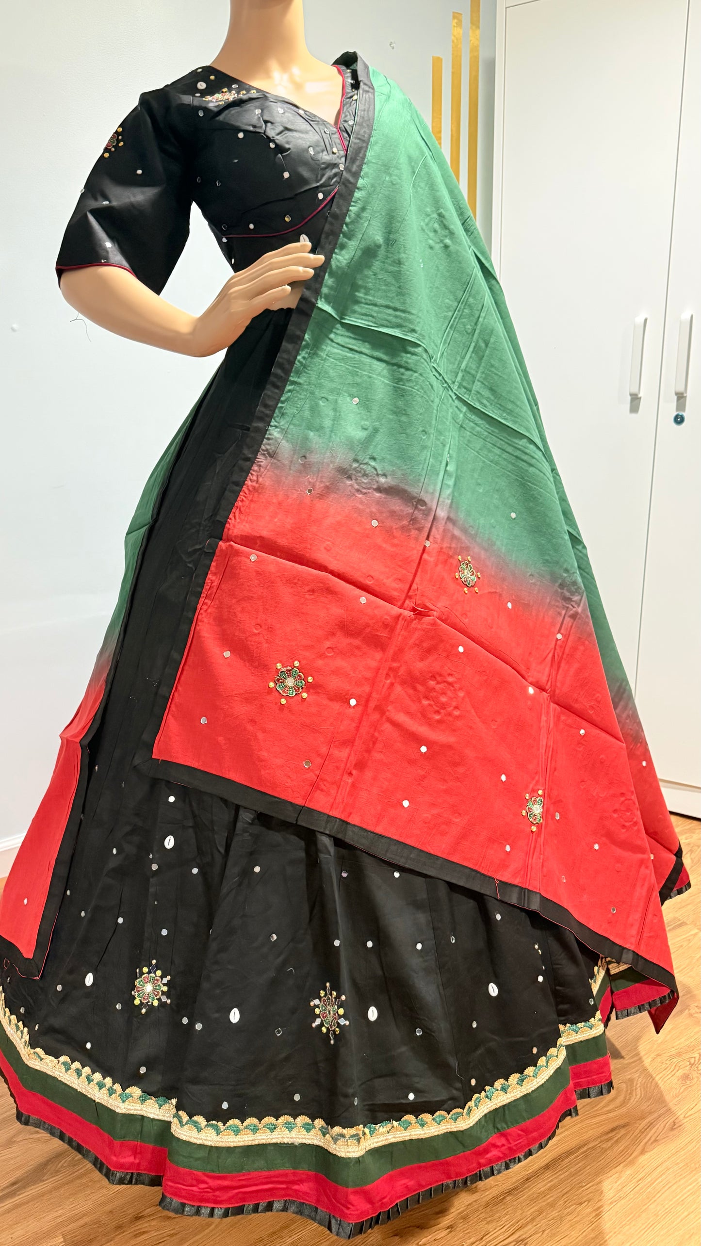 Mirror Magic – Ready-to-Wear Rayon Slub Lehenga Choli ✨