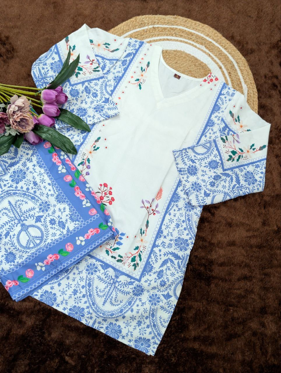 Pure Viscose Rayon Printed Co-Ord Set