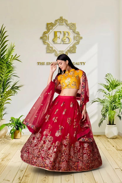 Floral Embroidered Lehenga Choli Set