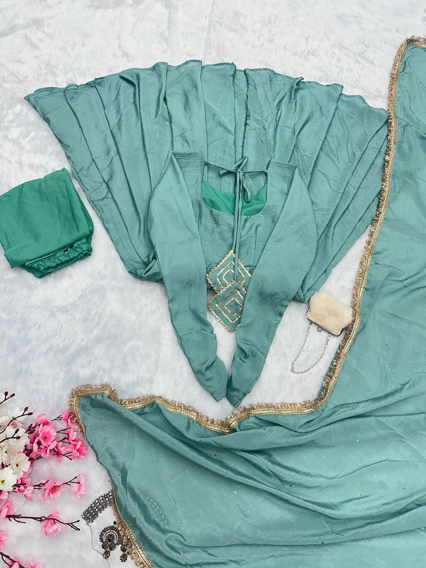 Elegant Party Wear Anarkali Dress with Dupatta