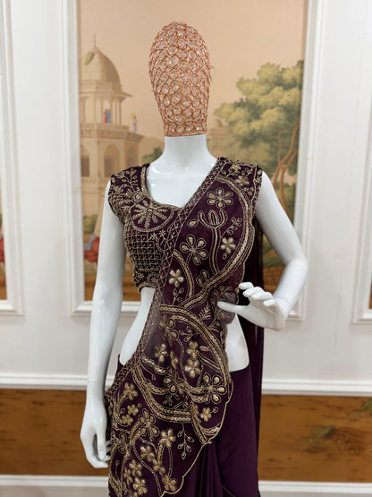 Ready to Wear Rangoli Silk Lehenga Saree
