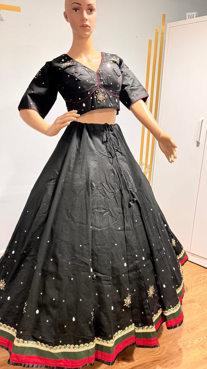 Mirror Magic – Ready-to-Wear Rayon Slub Lehenga Choli ✨