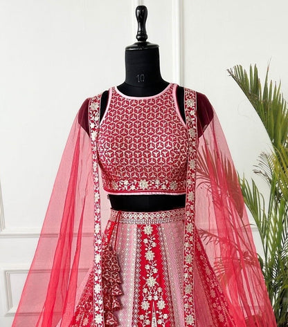 Rosy Ruby Bridal Lehanga