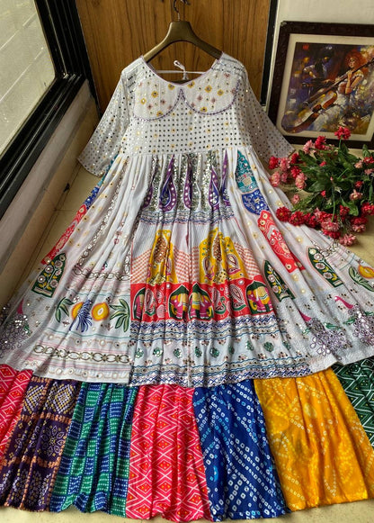 Designer Muslin Cotton Indo-Western ChaniyaCholi