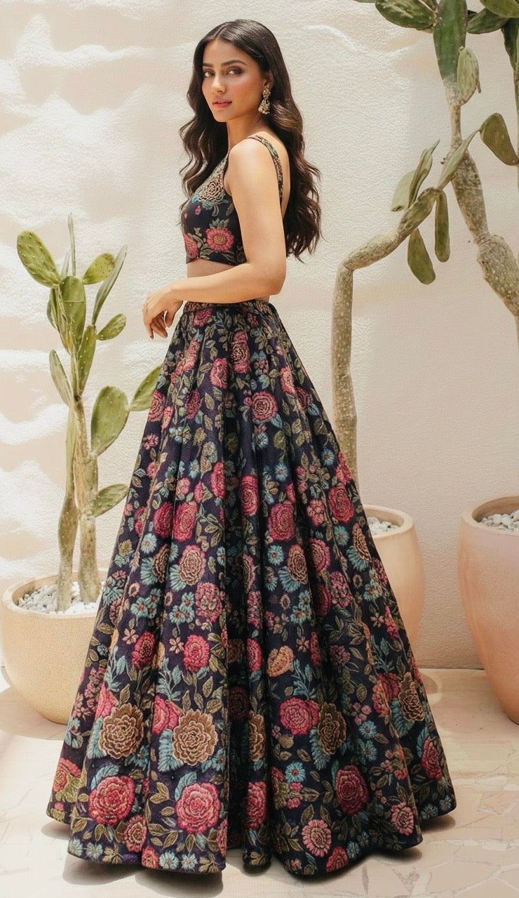 Florence-2 Floral Printed Lehenga Set