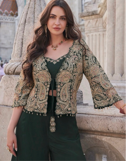 Jacket, Bustier & Palazzo | The Enhanced Beauty 2-3 Shipping days in USA