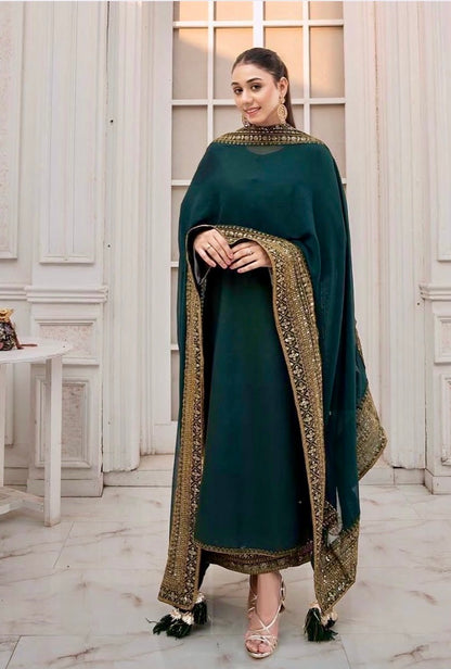Nooré Royale – Premium Embroidered Silk Suit Set