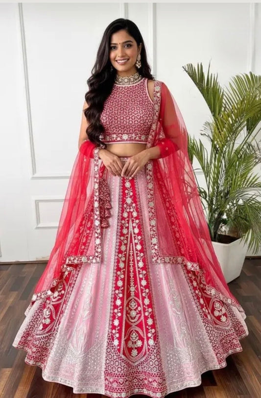 Rosy Ruby Bridal Lehanga