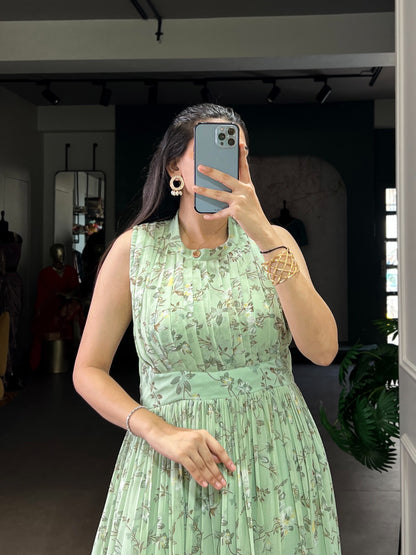 Soft Petal Aura Maxi Dress