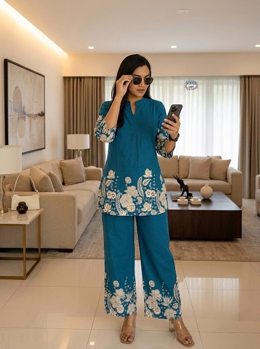 Premium Jaipuri Print Cotton Co-ord Set