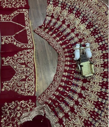 Bridal Lehenga Fabric-Fox Georgette | The Royal "Rukhsar" Bridal Lehenga Set