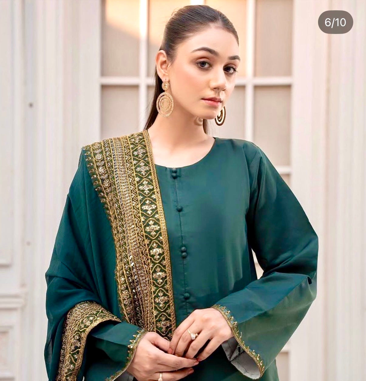 Nooré Royale – Premium Embroidered Silk Suit Set