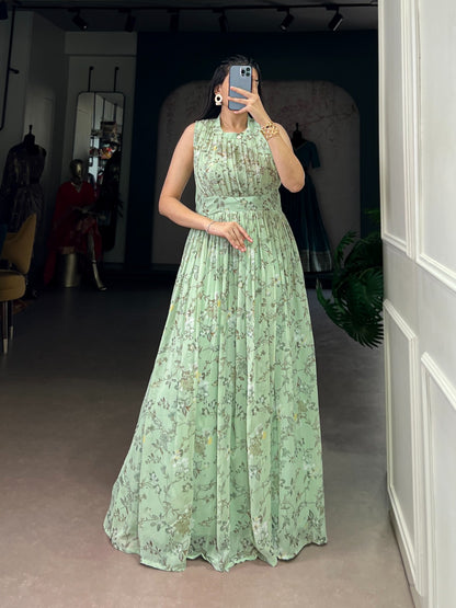 Soft Petal Aura Maxi Dress