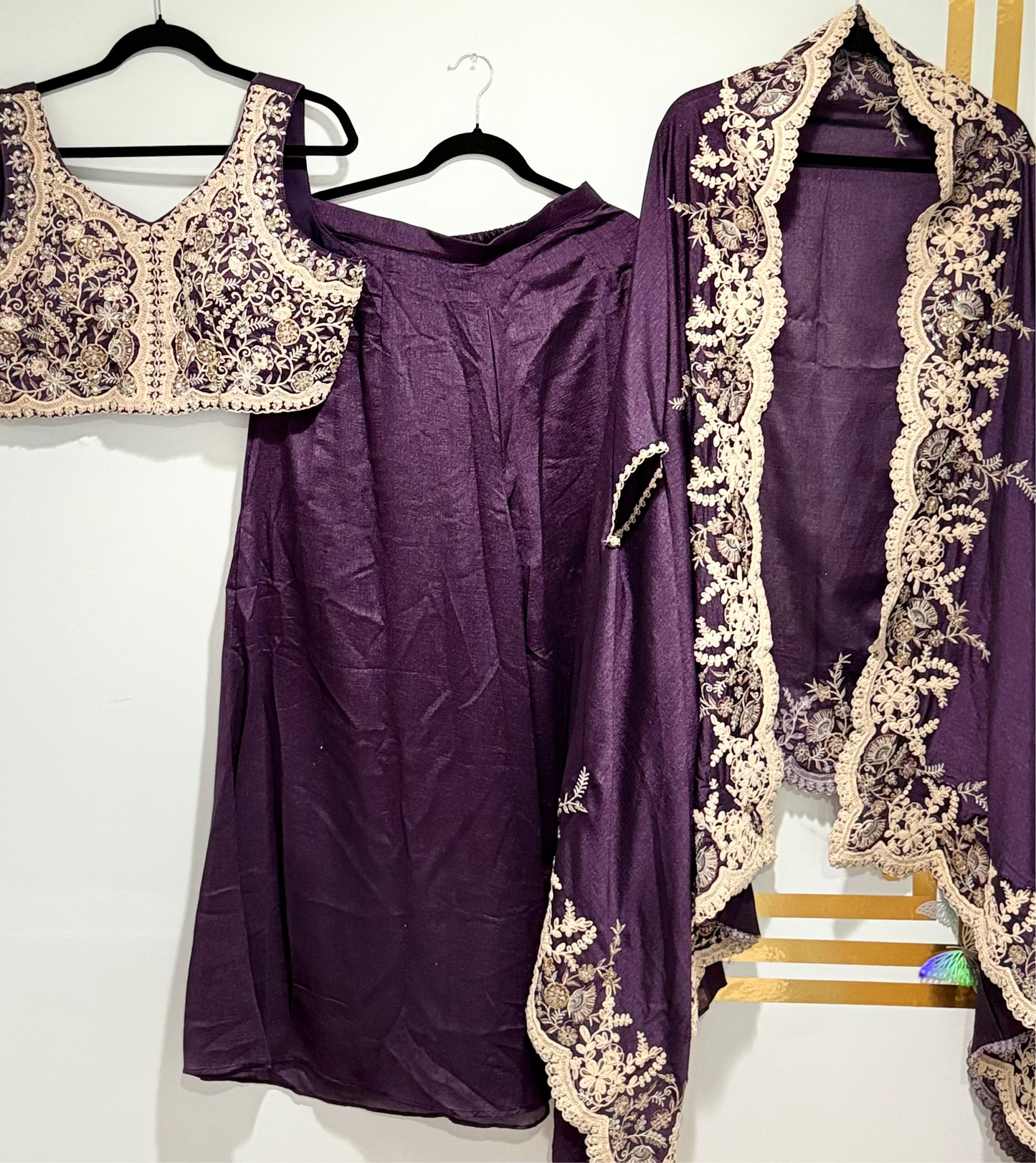 Jacket, Bustier & Palazzo | The Enhanced Beauty 2-3 Shipping days in USA