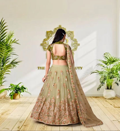 Floral Embroidered Lehenga Choli Set