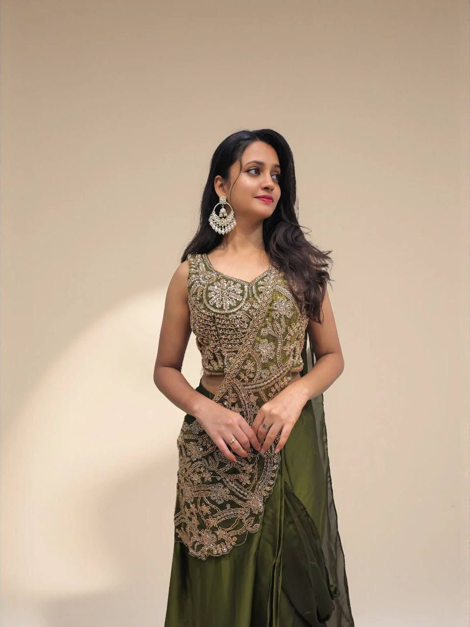 Ready to Wear Rangoli Silk Lehenga Saree