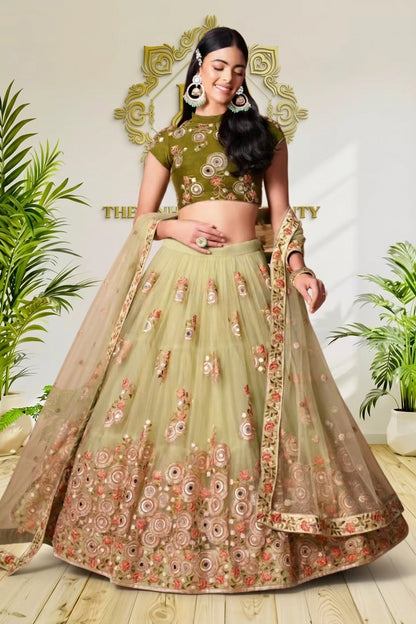 Floral Embroidered Lehenga Choli Set