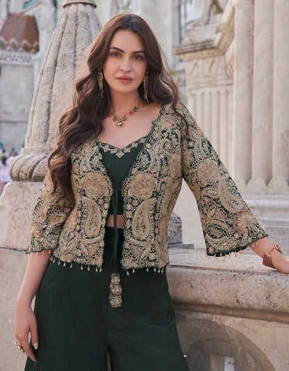 Jacket, Bustier & Palazzo | The Enhanced Beauty 2-3 Shipping days in USA