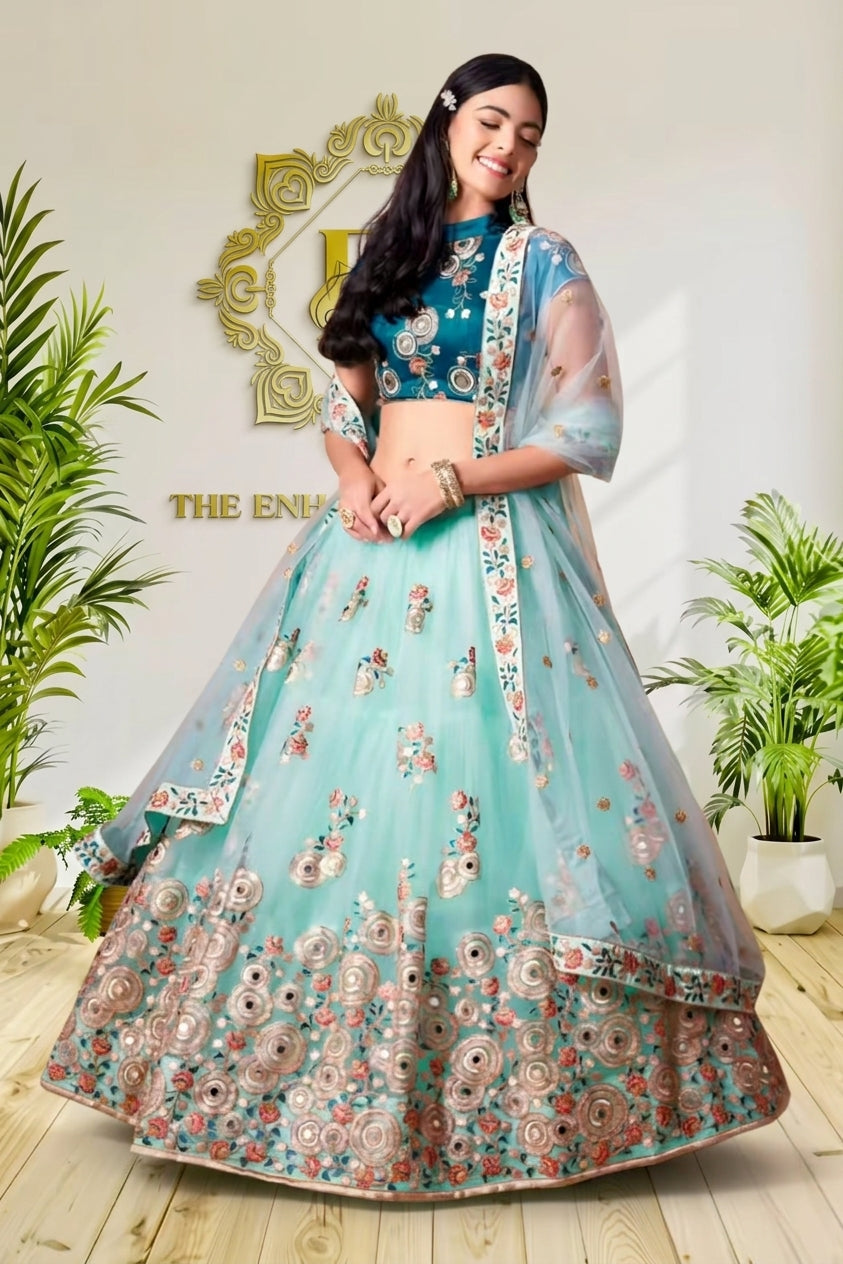 Floral Embroidered Lehenga Choli Set