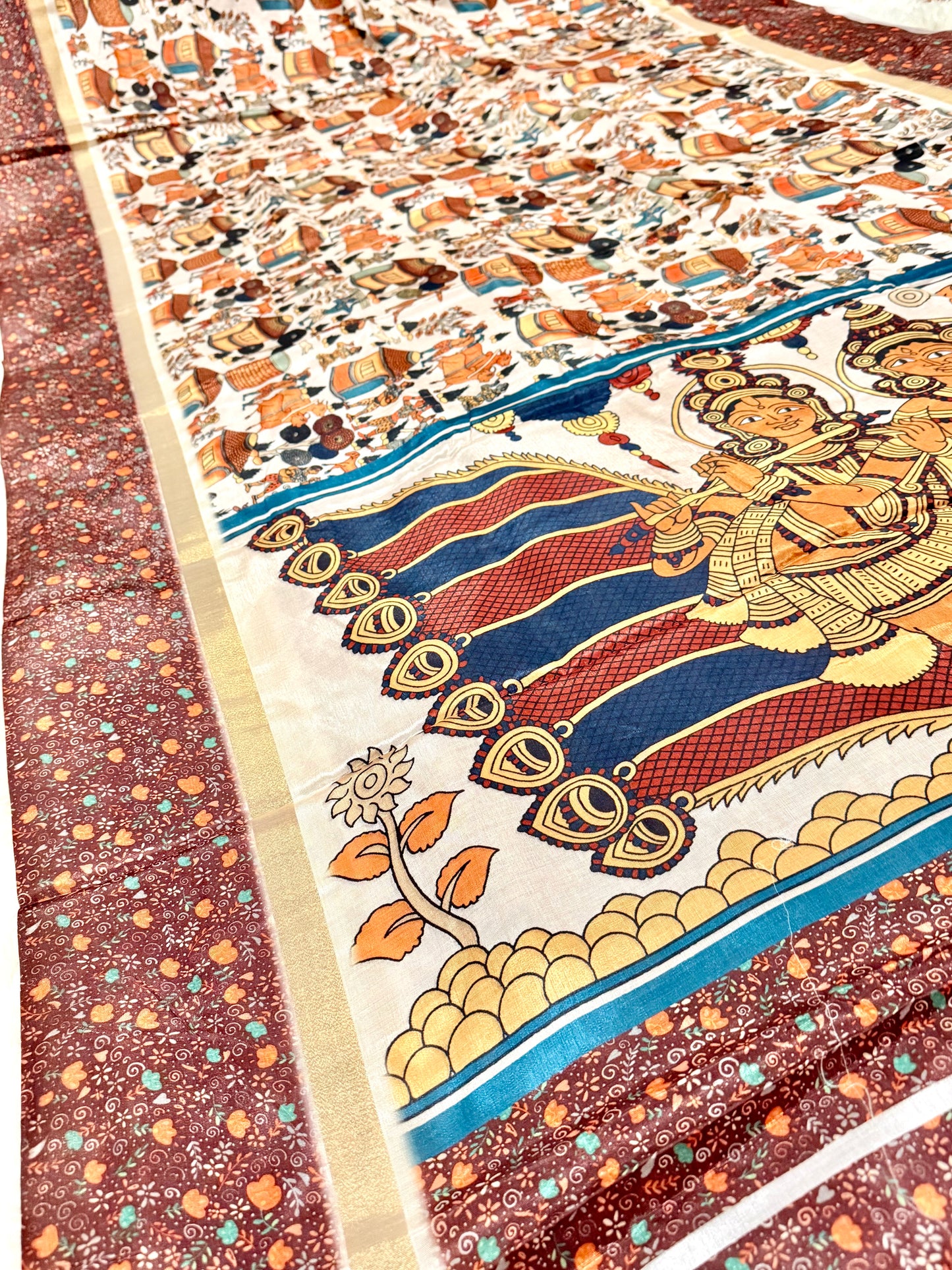 Premium Kalamkari saree