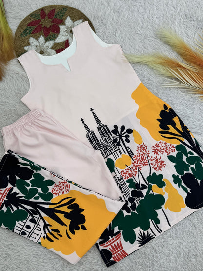 Butter Blue Cotton Co-Ord Set