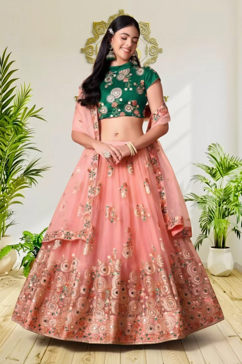 Floral Embroidered Lehenga Choli Set