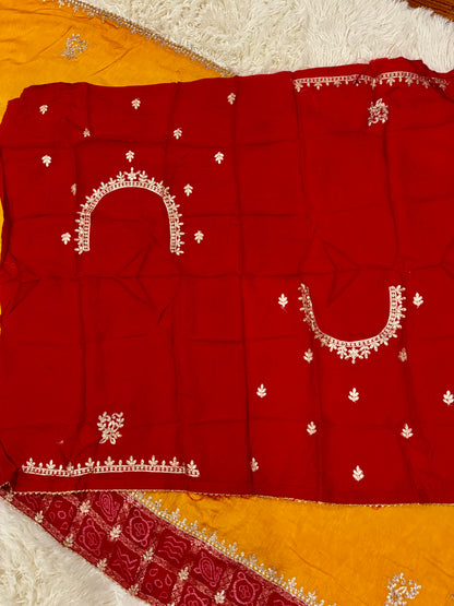 Designer Banarasi Upada Gajji Silk Saree | Bridal & Festive Saree